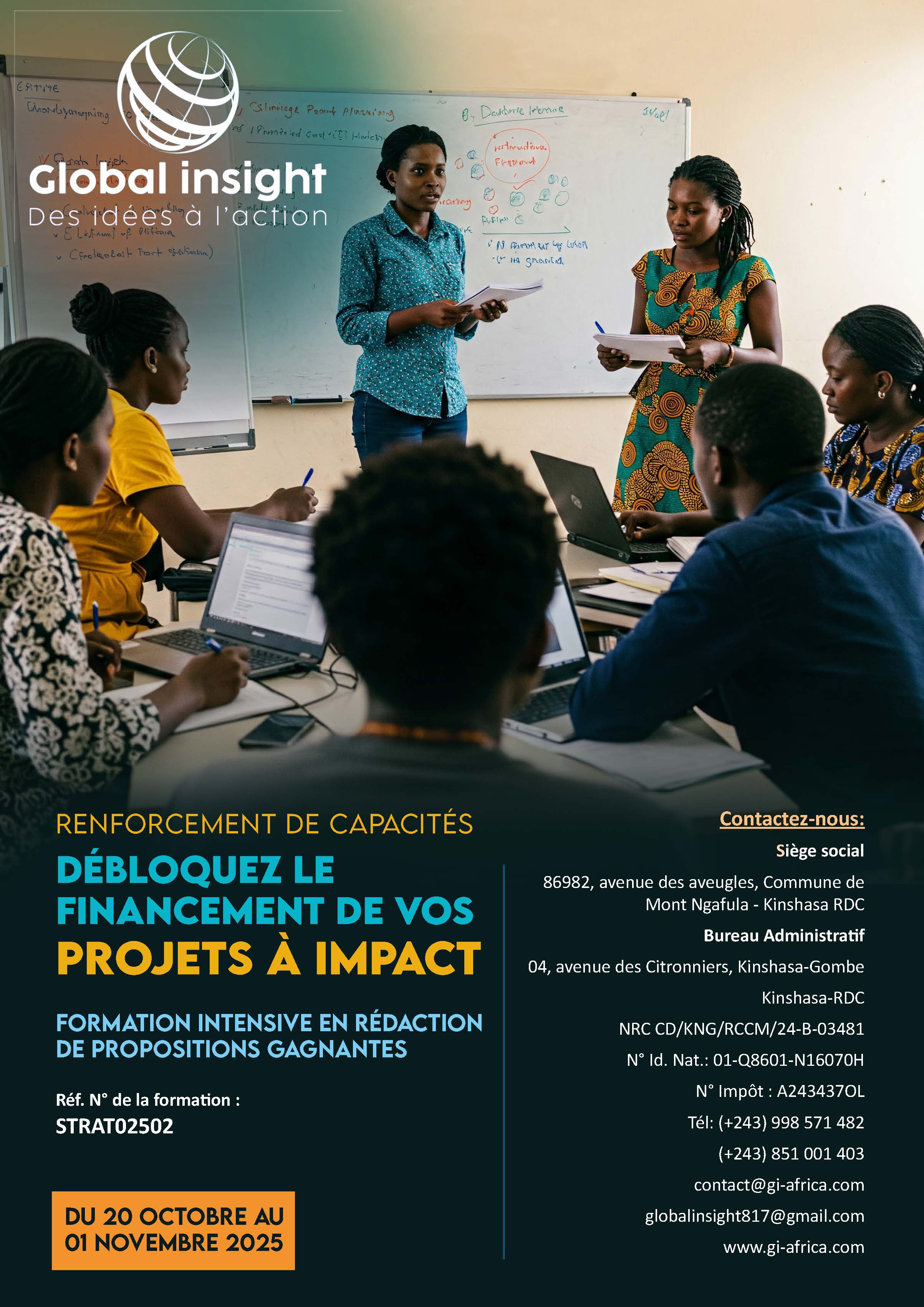 RENFORCEMENT DE CAPACITÉS DÉBLOQUEZ LE FINANCEMENT DE VOS PROJETS À IMPACT